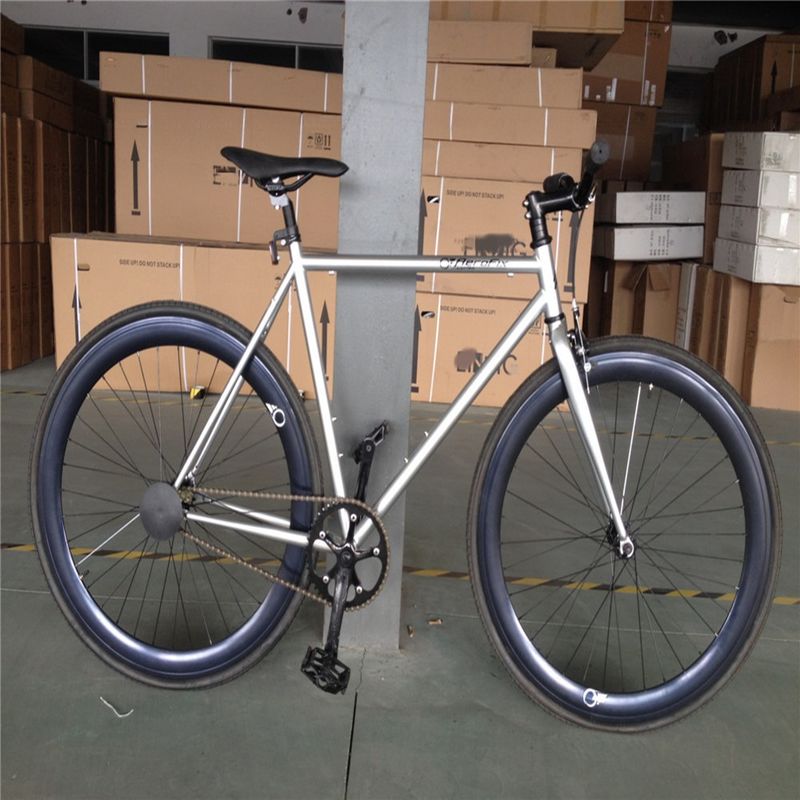 700c Bicicletta a marcia fissa con telaio rigido, tipo ammortizzatore non posteriore e cerchiera in alluminio