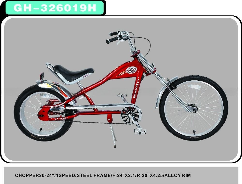 Pedale di plastica 20-24 Inch Chopper Bike per uomini e donne Modello di bicicletta Chopper in USA