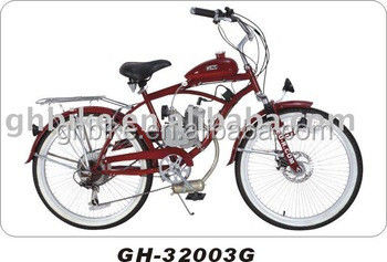 Mettete le mani sul Guanhao 26 pollici Adulto Gas Motor Beach Cruiser Bike Legatura V Freno