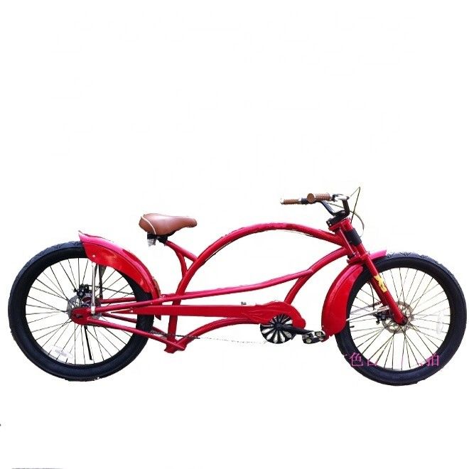Cerchiera in alluminio 24&quot;x3.0 CE American Long Hi-Ten Steel Frame Chopper Beach Cruiser Bicicleta