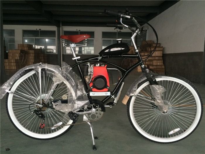 Motore a 4 tempi Motor Cruiser Bicicletta Bicicletta a gas con seggiolino in lega Max. Velocità 40km/h