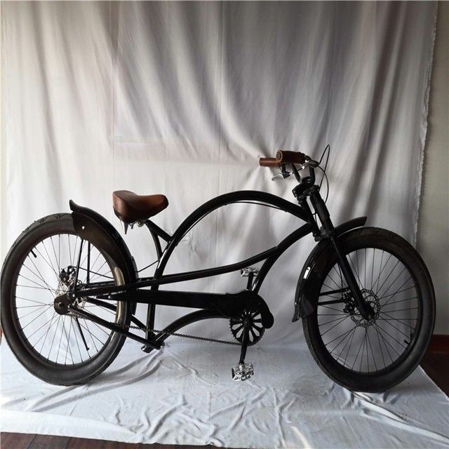 Fat Tire 26&quot; Beach Cruiser Bike estesa con telaio in acciaio e tecnologia dei freni a disco