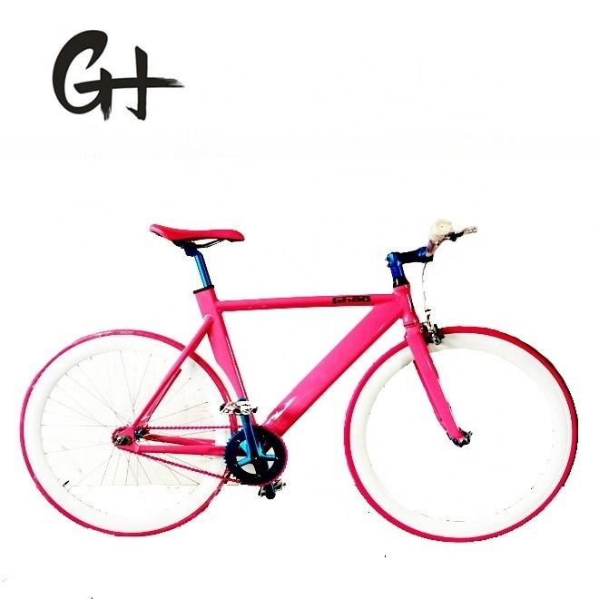 ODM Logo OEM Colore 700C Single Speed Track Bike con telaio e forcella in alluminio leggero