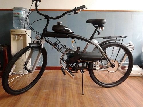 Made Moto Bike 50cc 60cc 80cc Motore a gas Bicicletta con freno in V e pedale di plastica