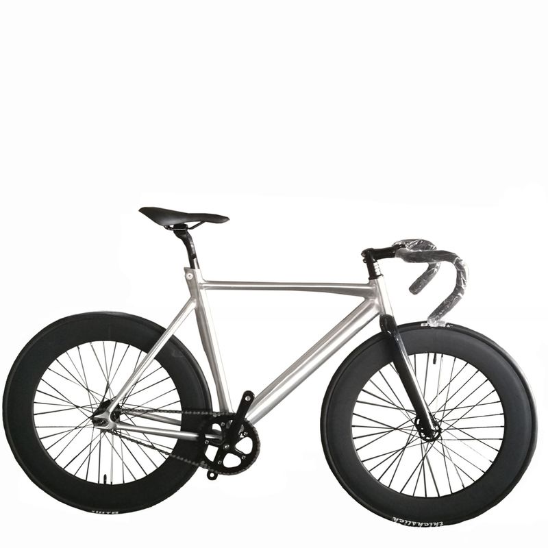 700C CE OEM 7005 Legatura di alluminio marcia fissa single velocità adulto 80MM Rim Carbon Fork Track Bike