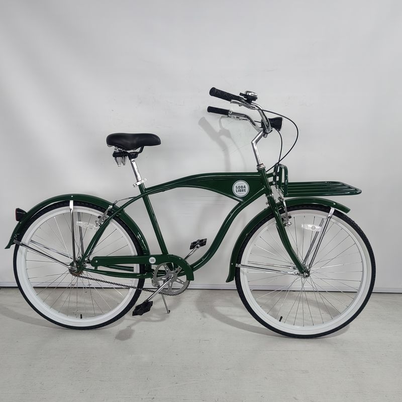 Materiale di forcella in acciaio per adulti uomini single speed Beach Cruiser Bike 26 pollici per la promozione