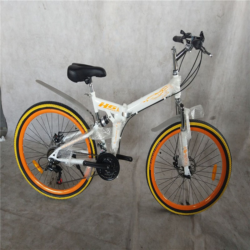 1.8m Full Suspension Folding Frame Adult Mountain Bike con peso lordo di 17 kg
