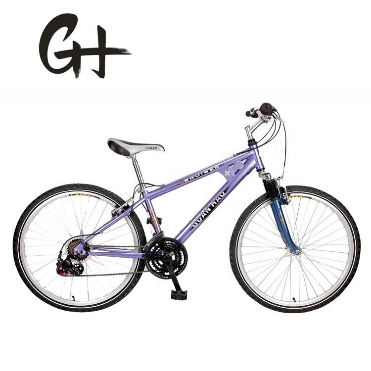 Aluminico senza filo 26&quot; Shimano 21S uomo MTB mountain bike con sospensione anteriore