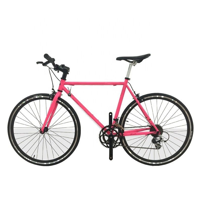 Aluminico senza fili Stem 700C Hi-Ten Steel Frame Sunrace 14S Velocità bici stradale per adulti