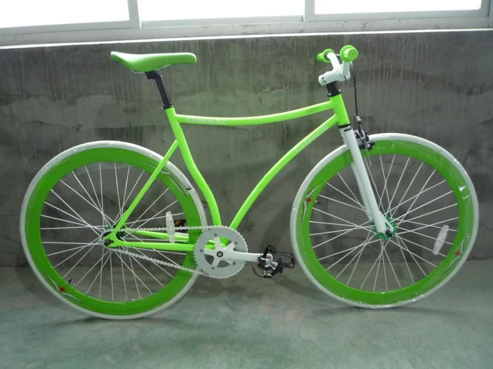 Accessibile RED MIX BULE Colorato Fixed Gear Bike Fixie Bike con tronco d'acciaio 10kg