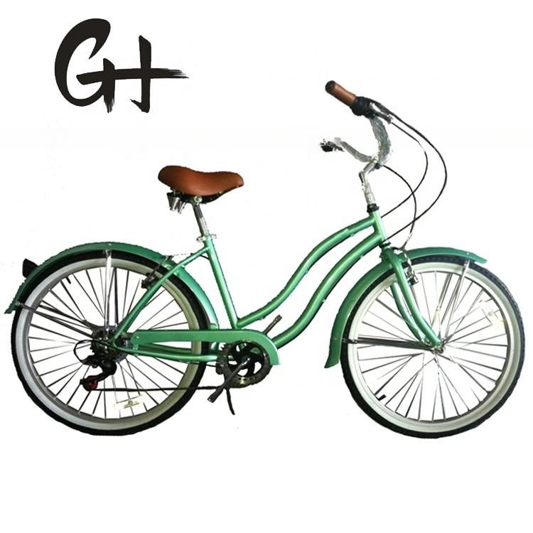 44T Crankset 26*2.125&quot; Colore pneumatico OEM ODM Shimano 7 velocità Lady Girl Beach Cruiser Bike