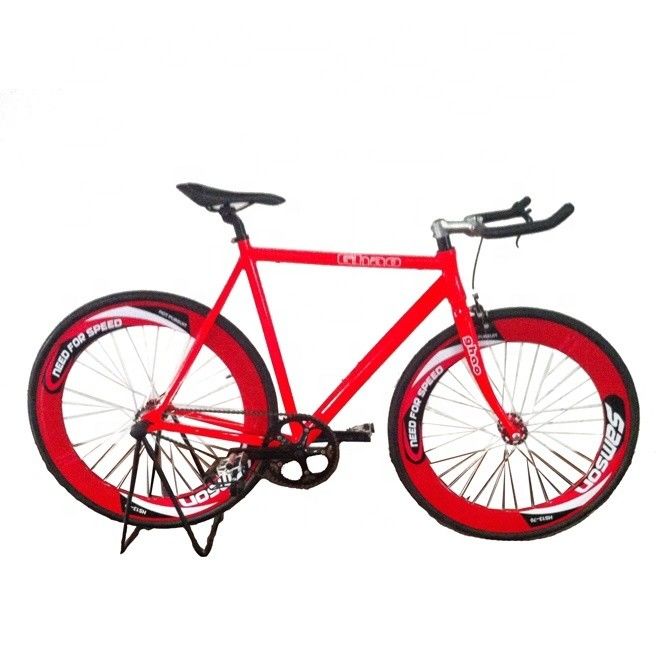 Radius Caliper Brake Fixie Bike Colore rosso 700C Legatura di alluminio CE Certificato OEM cinese