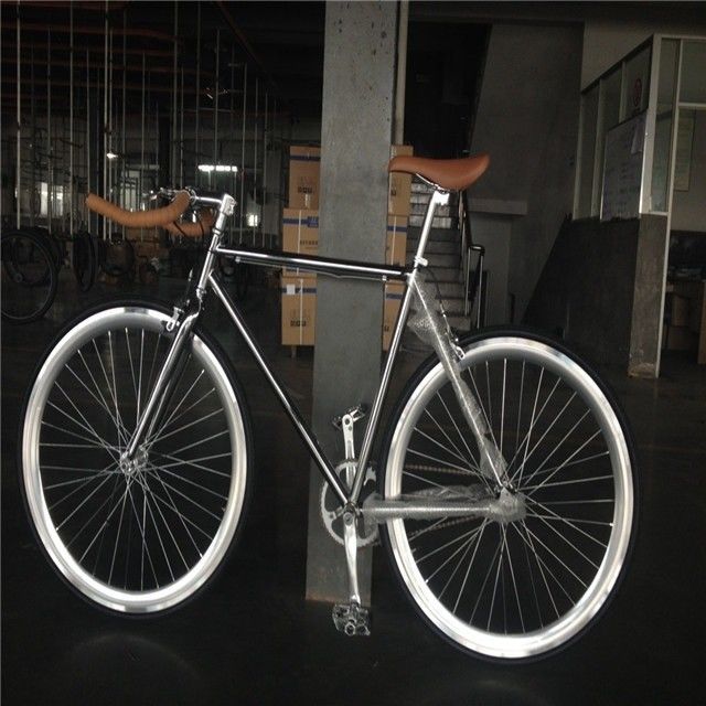 NO Pieghevole 700C Chrome Color Single Speed Adulto Corsa Fixie Bike da OEM Taiwan Parti