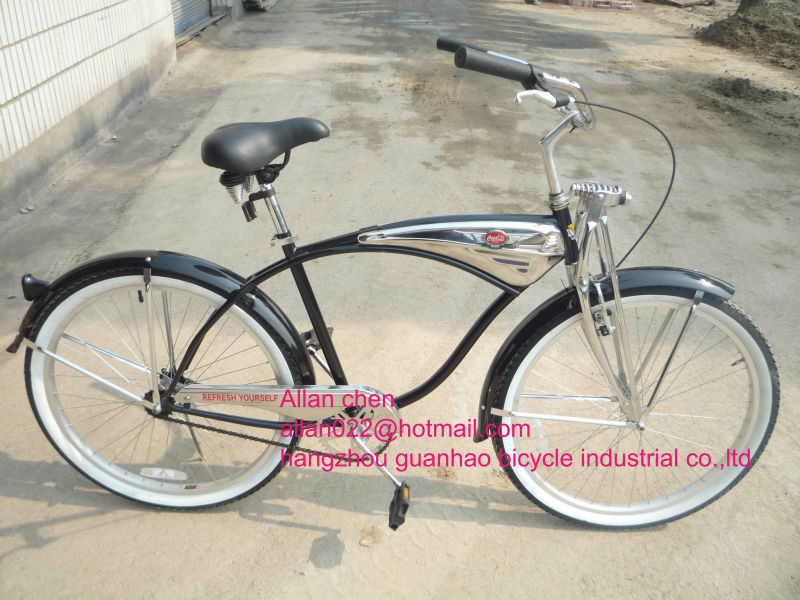 26&quot; sospensione a molla forchetta Beach Cruiser Bike Vintage City Bike con CE ISO9001 CPSC