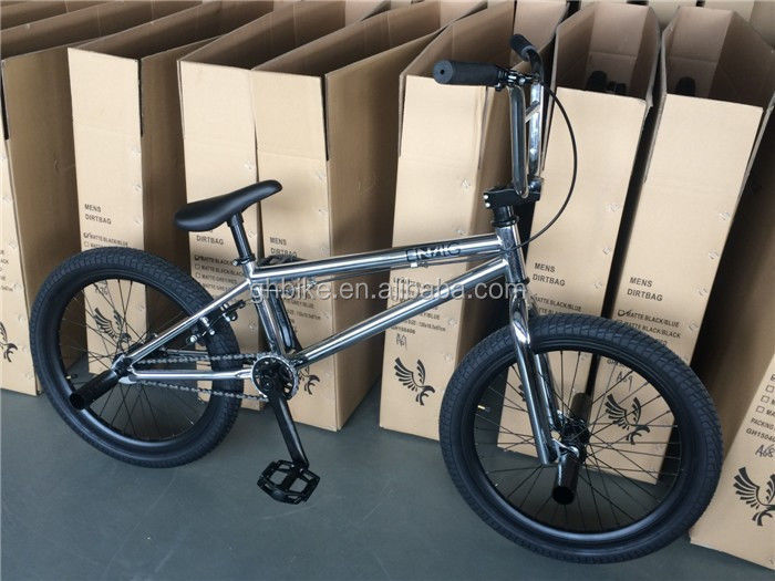 Materiale di forcella in acciaio e ruota da 20 pollici BMX Bicicleta con telaio in acciaio cromato