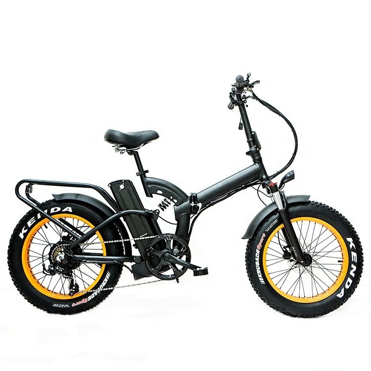 52V 20" 1000W 14AH Batteria al litio 50KM/H 4.0 Big Fat Snow Tire OEM Customized Adulto Pieghevole Bicicleta elettrica a sospensione completa