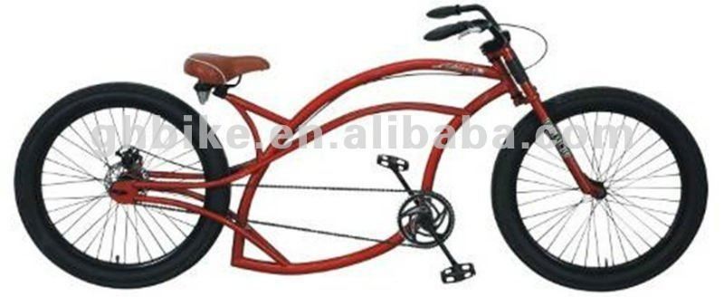 Staglio in lega 24 &quot;CE certificato Chopper Beach Cruiser Bicicleta per una guida comoda