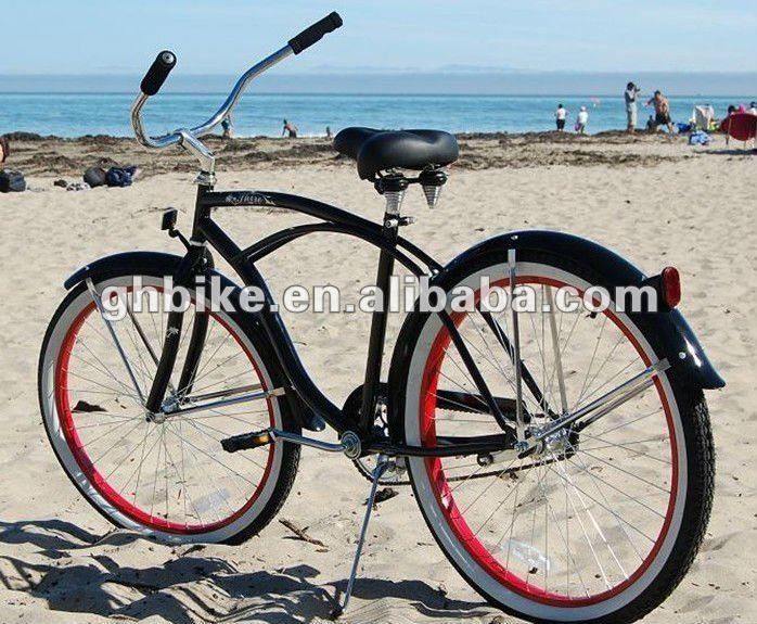 26&quot; Uomini e Donne Beach Cruiser Bike Qualsiasi colore Material Rim in alluminio CE Bike approvato