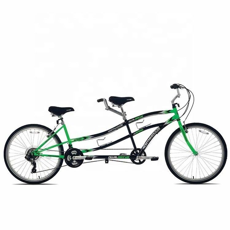 Cornice in acciaio CE 26&quot; Dual Driver 21 velocità Tandem Bike per due persone OEM Double Seat