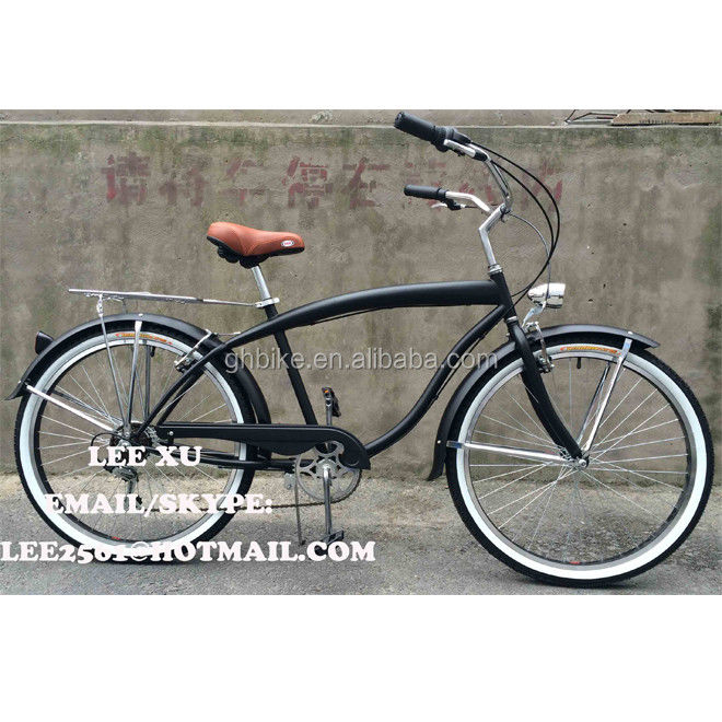 Comodo e durevole bici da 6 velocità Beach Cruiser da uomo con crankset da 170 mm