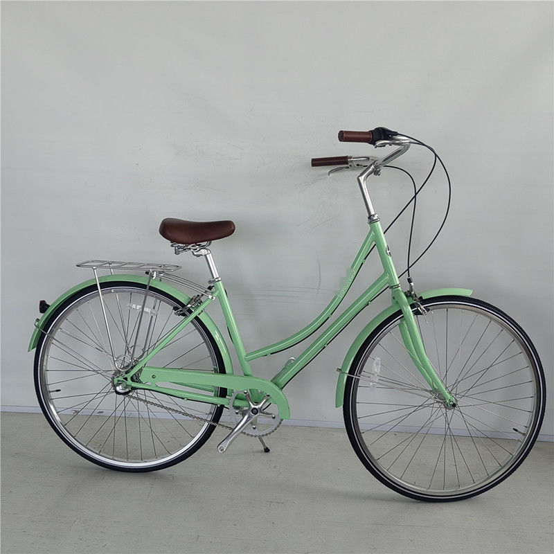USA Canada Mercato 3 velocità Verde Color Step Through City Cruiser Bike per donne Signore