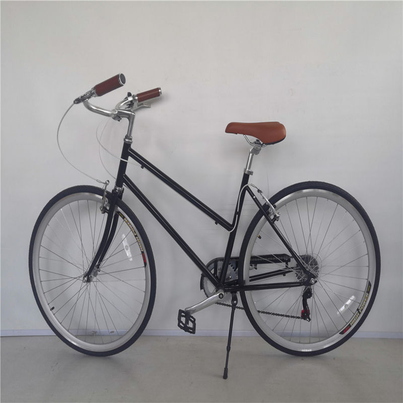 Ruota anteriore e posteriore V freno 7 velocità 26 pollici bicicletta su misura donne adulte city cruiser bicicletta con telaio rigido