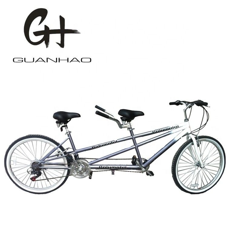 Bici Tandem con cerchiera in alluminio da 26 pollici con montatura in acciaio da 21 kg e Shimano 18 velocità