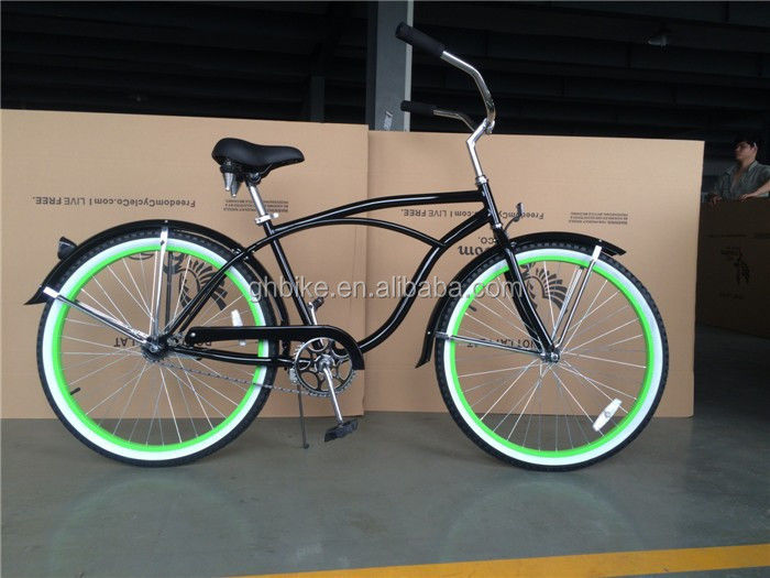 Cerchiera in lega di alluminio verde 26 pollici Schwinn Beach Cruiser Bike per uomini Peso lordo 18 kg