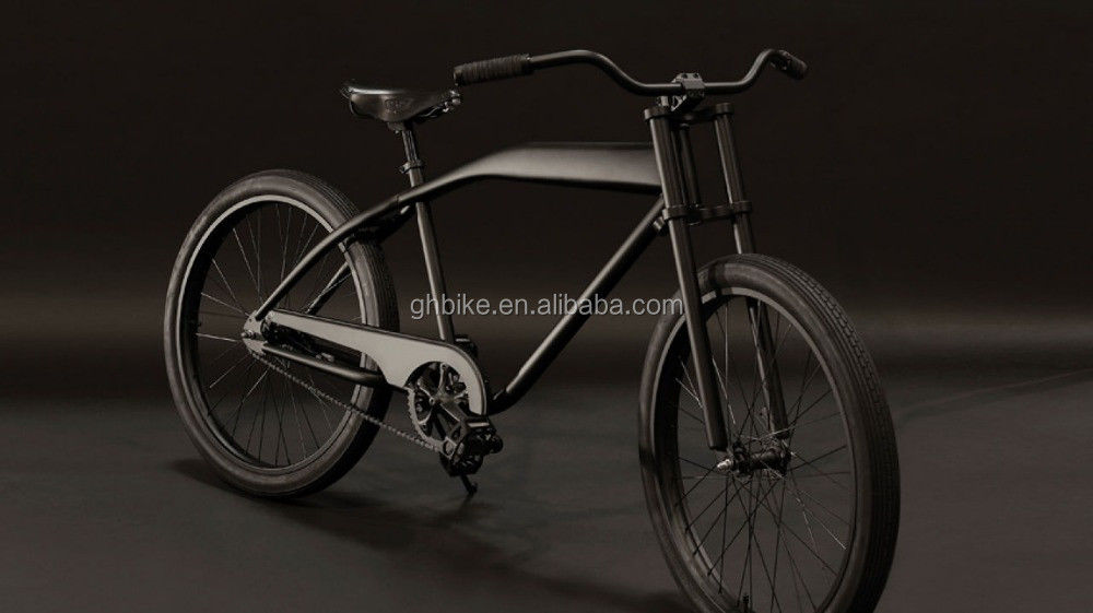 26&quot;x3.0 Pneumatici Single Speed Man Beach Cruiser Bicicletta con manubrio in stile Chopper