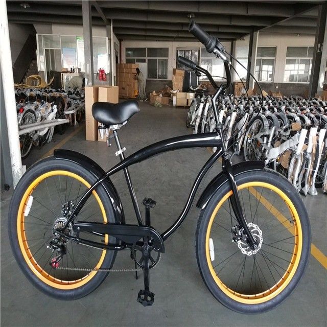 26 pollici 3.0 pneumatici gomma grassa uomini beach cruiser moto con Shimano 7 marcia e freno a disco