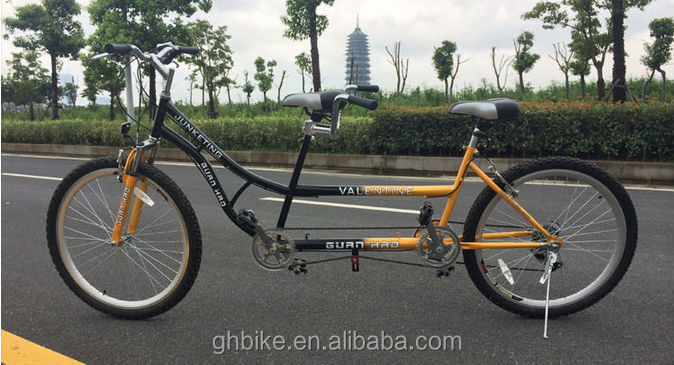 26 pollici Tandem Bike Bicicletta Beach Cruiser Stile Bicicletta a due posti con peso lucido 25kg
