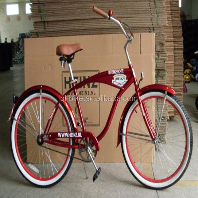 26&quot; Single Speed Steel Frame Foot Brake Beach Cruiser Bicicletta per uomini adulti Promozione