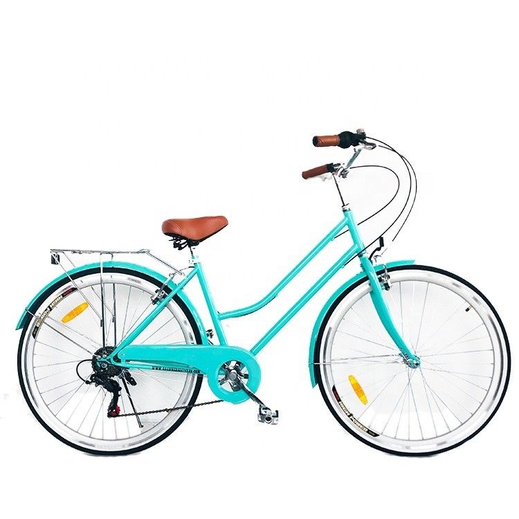 CPSC Colorato 700C CE Hi-Steel Lady City Bike con cerchiera in alluminio e 7 velocità