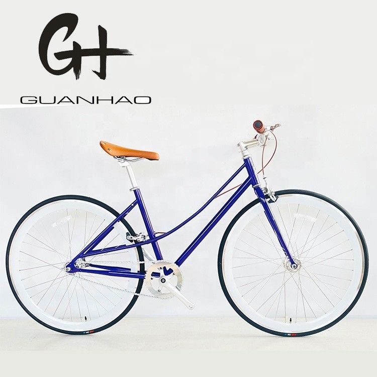 NO Fork sospensione 700C Cr-MO Acciaio donne telaio interno 2 velocità Lady City Bike