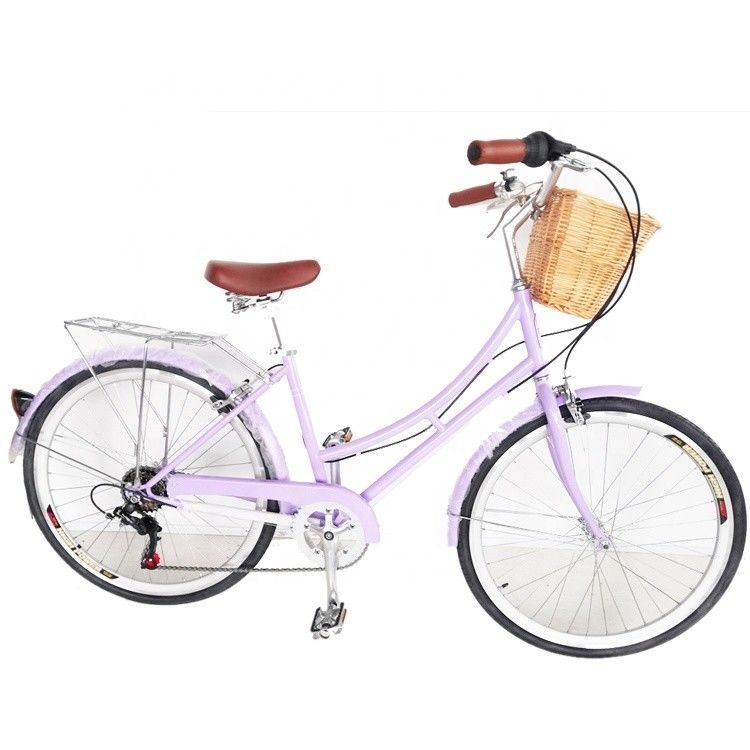 KMC Catena 26 pollici Europa OEM CE Shimano 7 velocità donna Lady City Bici 1.8m Lunghezza