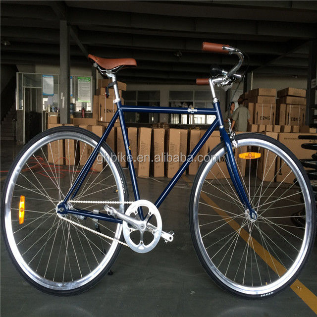 Vintage City Cruiser Bicicleta 700C Uomo adulto Retro Cromo Hybrid Bike con Cro-mo Forchetta
