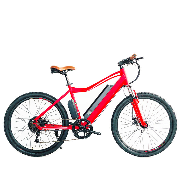 Mercato europeo 26" bicicletta elettrica da montagna con telaio in alluminio e batteria al litio da 17AH in posizione Down Tube