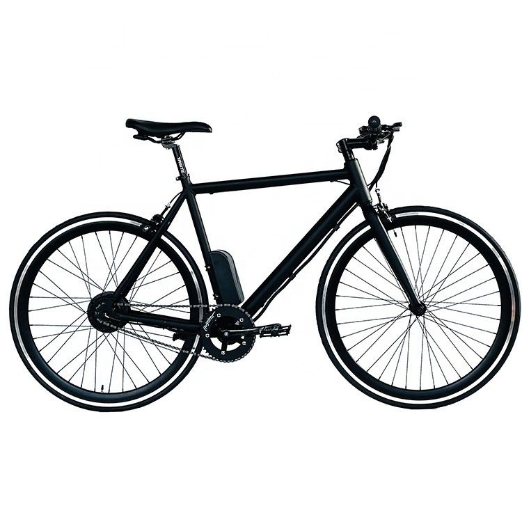 700C 350W 36V 8.8AH Cornice in alluminio CE OEM personalizzato Europa Bicicleta elettrica a velocità singola per uomini