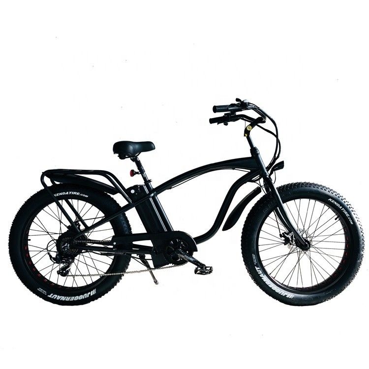 26&quot; 1000W Bafang Motor Rear Fat Tire Electric Cargo Beach Cruiser Bike con batteria al litio da 48V 21AH