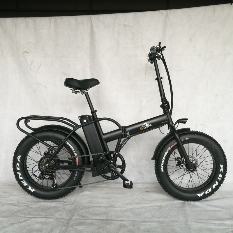 20 pollici 48V 500W 750W 1000W bici pieghevole elettrica con gomma grassa velocità massima 30-50Km / h