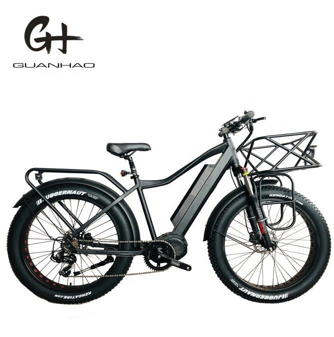 26x4.0 Inch Mountain Electric Fat Tire Bike con 1000W Diver Motor e Front Carrier