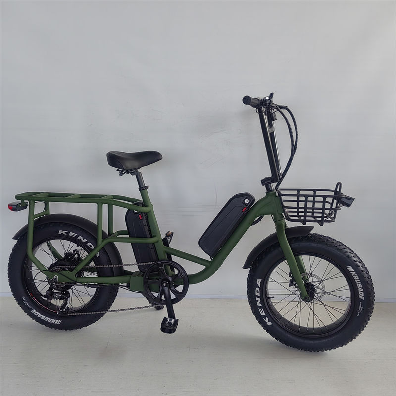 1000W 48V 34A Folding Frame Electric Cargo Bike con pneumatici di 20 pollici e portatore posteriore
