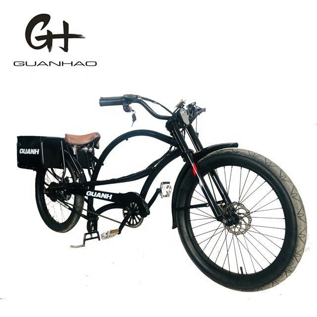 750W 48V 118AH 24&quot; 3.0 pneumatici single velocità 45KM/h doppia batteria Electric Chopper Bike