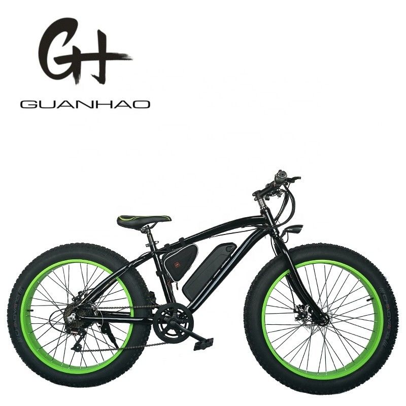 26 pollici telaio in acciaio Hi-Ten 48V 500W 10.4AH pneumatici cinesi di neve grassa mountain bike elettrica