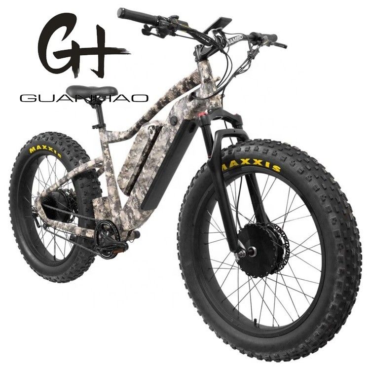 Motore centrale 26&quot; 4.0 Fat Tire Adult Electric Bike con doppia batteria 48V1000W X2WD CE