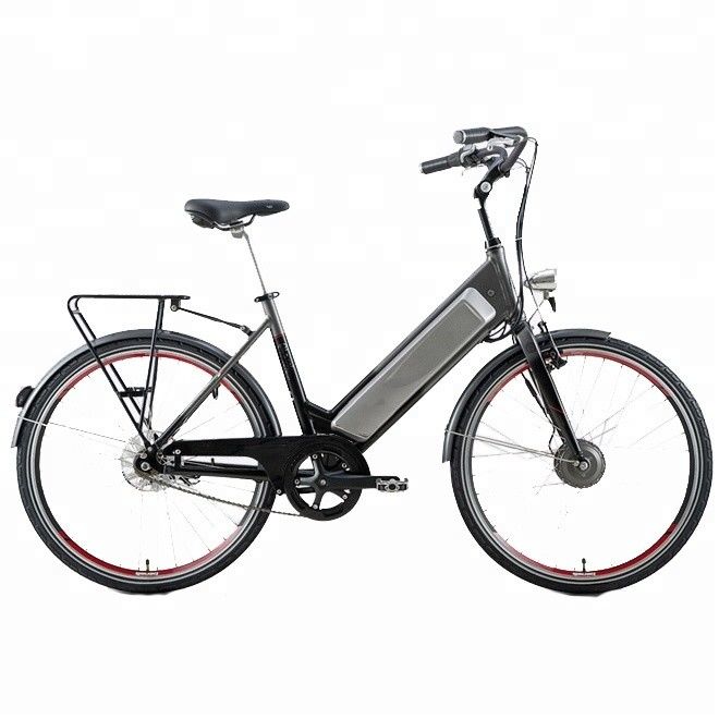 Single Speed 200-250W Green City Electric Bike per il mercato europeo 26 pollici A2B in verde